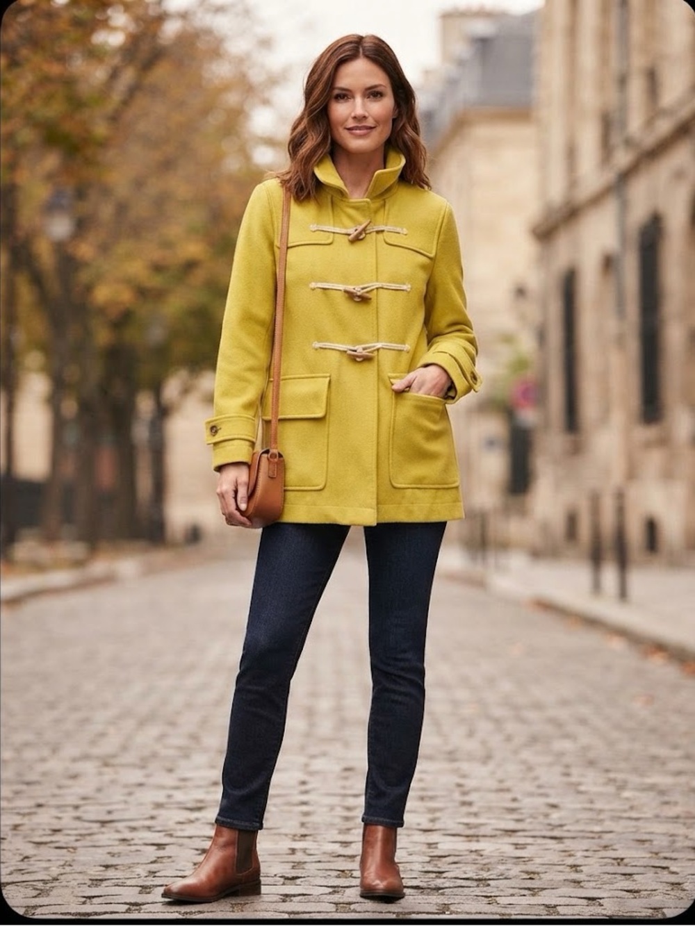 💛 Joe Fresh Mustard Yellow Toggle Duffle Coat Size Small 💛 NWT